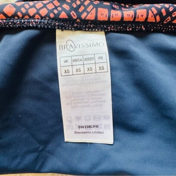 Bravissimo SW335 Paphos Bikini Set – Size 30GG (Top) XS (Bottom) in Coral Print - Picture 8 of 13